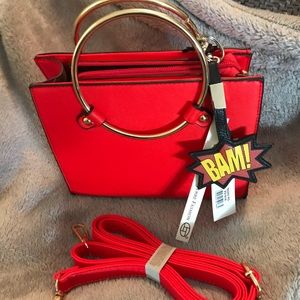 BNWT Red Hand Bag With Charm